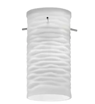 Lithonia Lighting Cylinder Wave Glass Shade For LED Mini Pendant DGWV 1003 M6 • $17.98