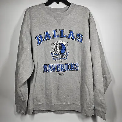 Vintage Dallas Mavericks Sweatshirt Gray VTG  Rare • $49.99