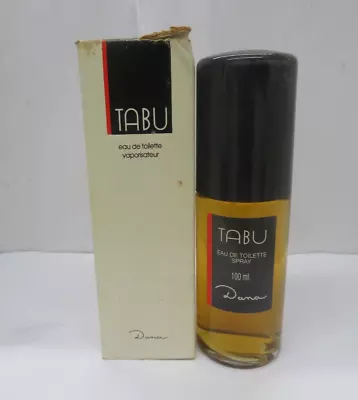 DANA TABU 3.4 Oz/100 Ml  Eau De Toilette Spray For Women Vintage Read Desc • $49.99