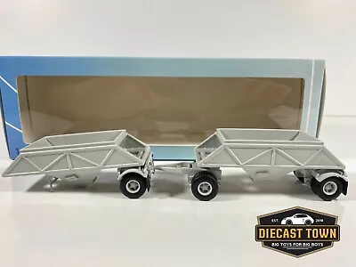 1/64 Neo Scale Models Trailer 2X Double Bottom Dump Trailer For Truck NEO64100 • $59.95