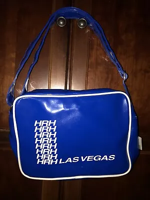 Hard Rock Cafe Hotel Las Vegas Retro Vibrant Blue 12x9 Vinyl Travel Bag NWT RARE • $79.99