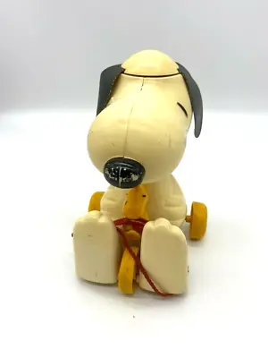 Hasbro Vintage Peanuts Snoopy & Woodstock Spinning Ears Pull Behind Toy • $9