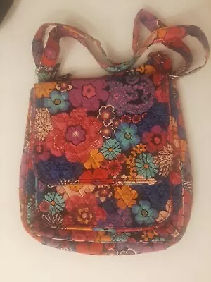 Vera Bradley Laptop  Shoulder Bag Large Quilted Multicolored • $17.99