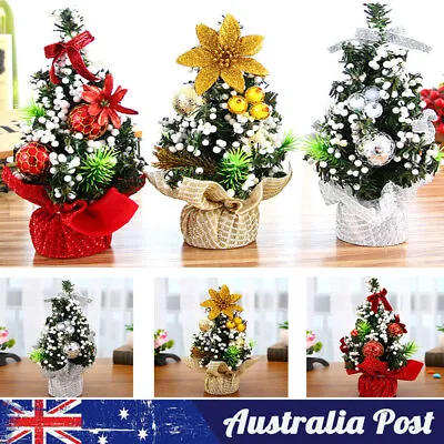 Christmas Ornament Mini Desktop Christmas Tree Xmas Table Decoration Party Decor • $11.83