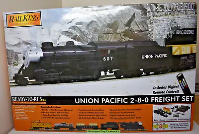 Mth Rk 3-rail O Up Union Pacific 2-8-0 Steam R-t-r Freight Set Ps3 30-4228-1 New • $425