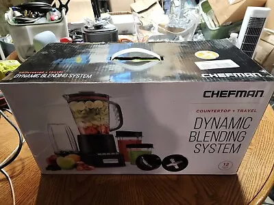 Chefman Countertop + Travel Dynamic Blending System 12-Piece Set 3 Programme • $30.30