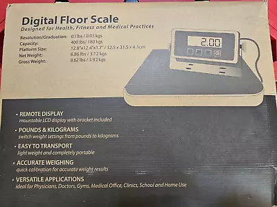 Floor Scale Easy Read Display Heavy Duty  Home Health Fitness Medical 400lbs • $89.99