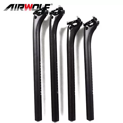 $27.99 • Buy Carbon Bike Seatpost 3K Mtb Road Bicycle Seat Posts 27.2/30.8/31.6*350/400mm