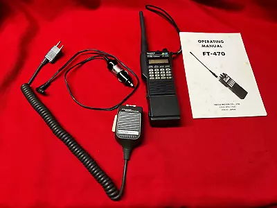 Yaesu Ft-470 Dual Band Ht With Mh-12 And Pa-6 • $24.99