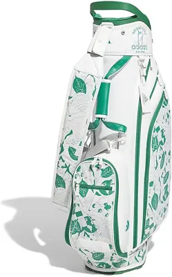 Adidas Golf Men Stand Caddy Bag PLAY GREEN Graphic 8.5 X 47 In 3.2kg White NMH62 • $195.60