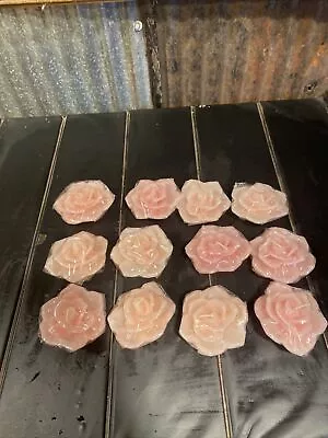New Lot Of 12 Pink Floating Flower Candles 3” Diameter • $12.95