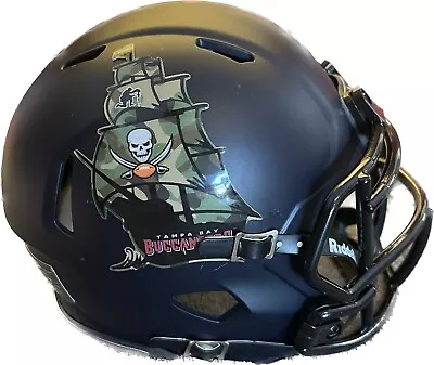 Tampa Bay Buccaneers  Boat Custom Mini Helmet STS Salute To Service Themed Black • $65