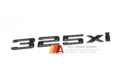 $17.10 • Buy Trunk Lid Emblem Badge Real Carbon Fiber Letters 325Xi Fits BMW E46 E92 E90 F30