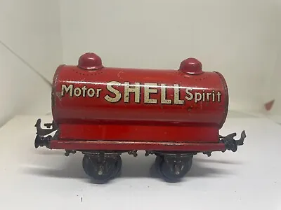 Bing O Gauge Railways Prewar Shell Motor Spirit Tanker Red • $80