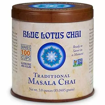 Blue Lotus Chai - Traditional Masala Chai - Makes 100 Cups - 3 Ounce Masala   • $19.47