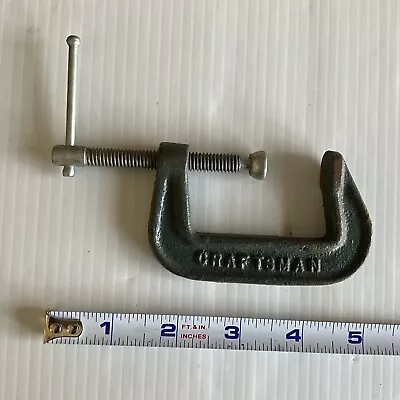 Craftsman  Model 66672 C-Clamp 2  Malleable Iron Made In U.S.A. • $7.59