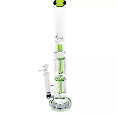 $49.99 • Buy  16inch Green Big Heavy Glass Bong Ice Catcher Water Smoking Pipes Bubbler 