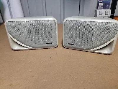 Vintage Akai Sr-m500 Speakers Vintage White Akai Speakers Srm500 • $50