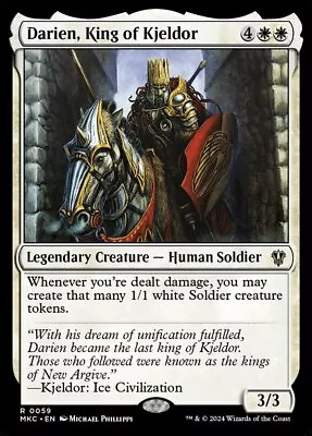 MTG Darien King Of Kjeldor NM-Mint Commander: Murders At Karlov Manor  • $0.99