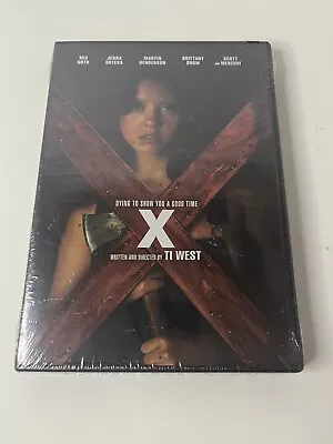 X (dvd 2022) Mia Goth - A Ti West Film - Brand New Factory Sealed  Free Shipping • $9.99