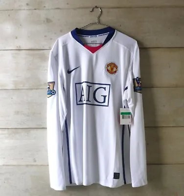 £400 • Buy Original MANCHESTER UNITED 2008 Away Player Issue BNWT Jersey Shirt Berbatov XL