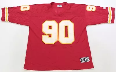 Rare VTG STARTER Neil Smith Kansas City Chiefs 1995 NFL Football Jersey 90s XL • $24.99