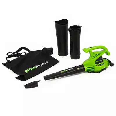 Greenworks Corded Electric Leaf Blower/Mulcher/Vacuum Tool-less Transition Home • $103.68