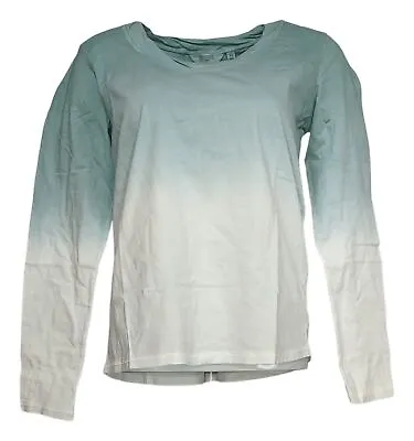 $12.95 • Buy Candace Cameron Bure Women's Top Sz XS Dye Dip Long-Sleeve Shirt Green A473684