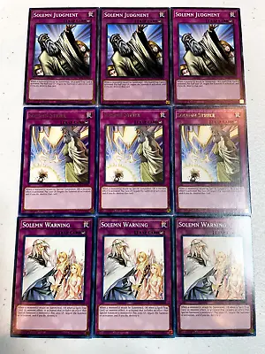 Yugioh Solemn Judgment + Solemn Strike + Solemn Warning S007 • $9.99