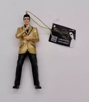 2023 Kurt S Adler Elvis Presley In Gold Jacket Signature Product Xmas Ornament • $24