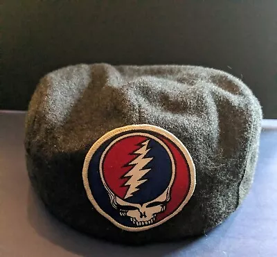 Grateful Dead Steal Your Face Newsboy Cap/hat With Ear Flaps SIZE:Large • $40