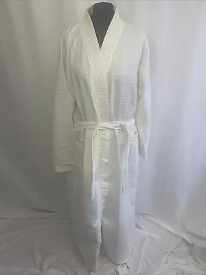 Close Things Hotel Spa Waffle Bath Robe UK18 Nightwear Dressing Gown Long L783 • £19.99