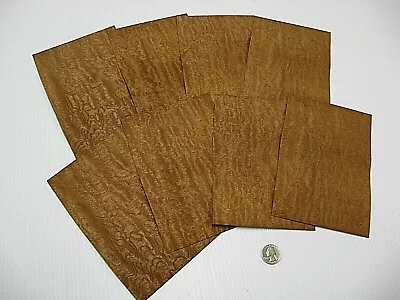 1 Lot Of 8pcs Pommele Sapele Raw Veneer Shorts Lot #826 • $15.49