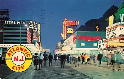 New Jersey Postcard: Steel Pier Boardwalk Planter's Atlantic City Nj • $5.99