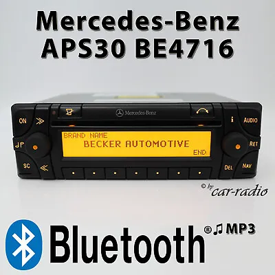 Genuine Mercedes Audio 30 APS BE4716 Bluetooth MP3 Becker Navigation System CD • $399.28