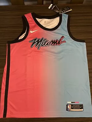 Miami Heat Nike Vice City Swingman Jersey CN1742-686 Blank Pink Size XL (52) NEW • $69.95