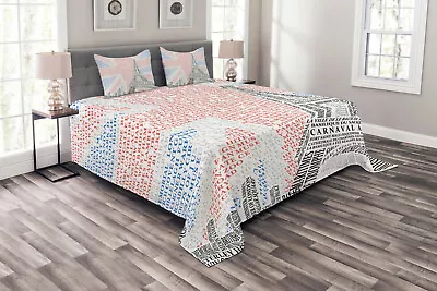 Paris Bedspread Eiffel Tower On Union Jack • £55.99