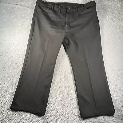 Wrangler Pants Mens 46x30 Black Straight Leg Casual Pockets Soft Pants • $17.05