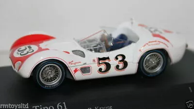 Minichamps 1/43 Scale 400601253 Maserati Tipo 61 Riverside Times Gp 1960 Winner • $43.55