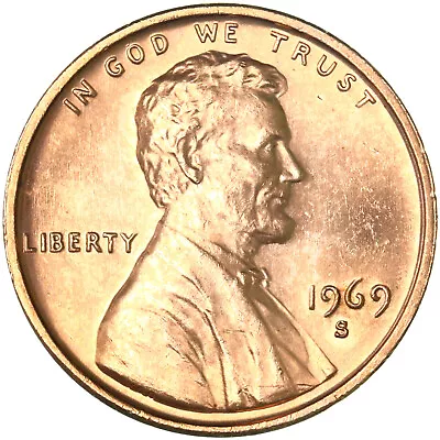 1969 S Lincoln Memorial Cent BU Penny US Coin See Pics P791 • $3.25