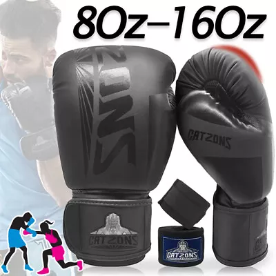 AU Boxing Sparring Gloves MMA Punch Bag Mitt UFC Fight Training 8oz-16oz • $32.99