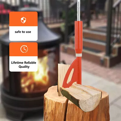 Manual Log Splitter Wood Axe Kindling Hatchet Firewood Tool Manganese Steel • £66