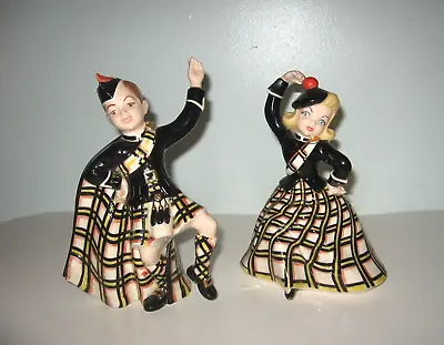 Vintage Mid-Century HOLLAND MOLD Highland Scottish Dancers Boy & Girl Figurines • $35