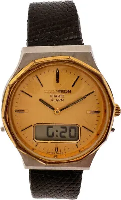 Vintage Bulova Accutron Digital & Analog Men's Quartz Alarm Wristwatch Runs • $100