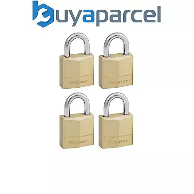 Master Lock 120EURQNOP Solid Brass 20mm Padlock 3-Pin - Keyed Alike X 4 MLK120Q • £15.92