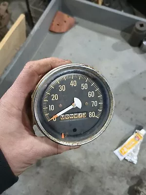 Stewart Warner Vintage 80 MPH 3 5/8  Speedometer Flathead 1932 SCTA 818050   A13 • $50