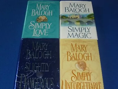 Mary Balogh Lot Of 4 HC Novels: Simply Unforgettable Simply Magic Simply Love • $14.99