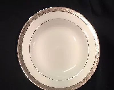 Mikasa Crown Jewel Platinum Soup Bowl ~new~ • $11.75