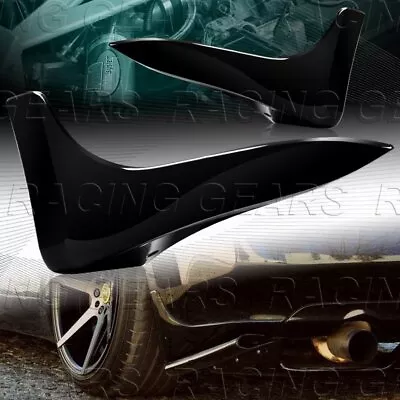 Painted Black Rear Bumper Mud Guards Polyurethane Lip Fit 03-07 Infiniti G35 2dr • $76.95