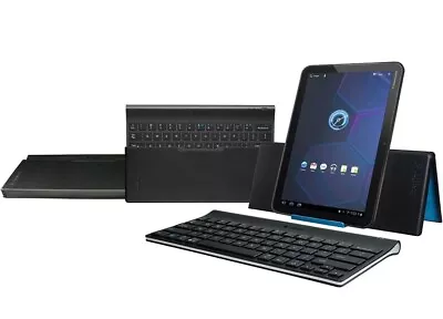 Logitech Wireless Bluetooth Keyboard For Tablets IPhone IPad Android.  • $20